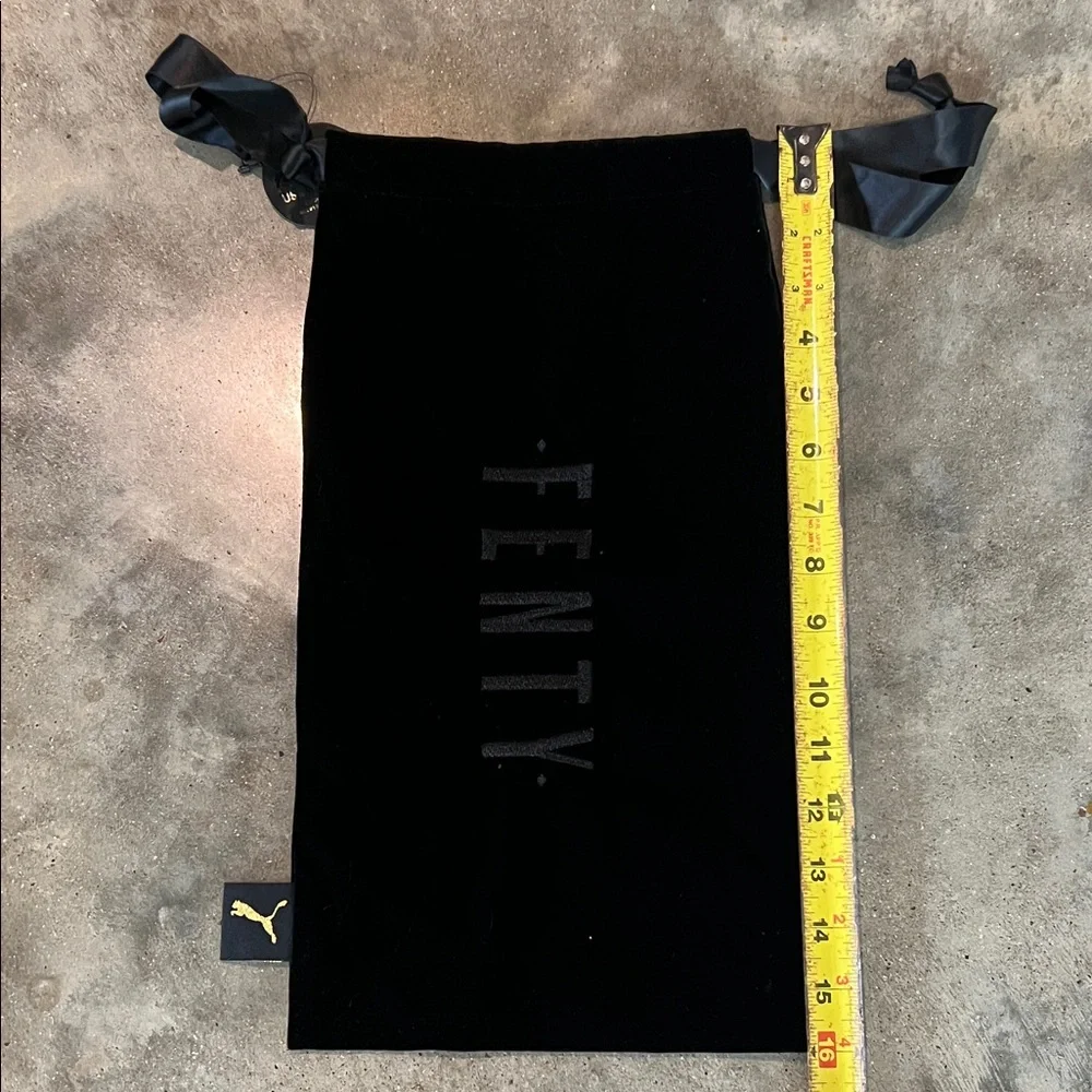Authentic FENTY x Puma Black Velvet Drawstring Bag